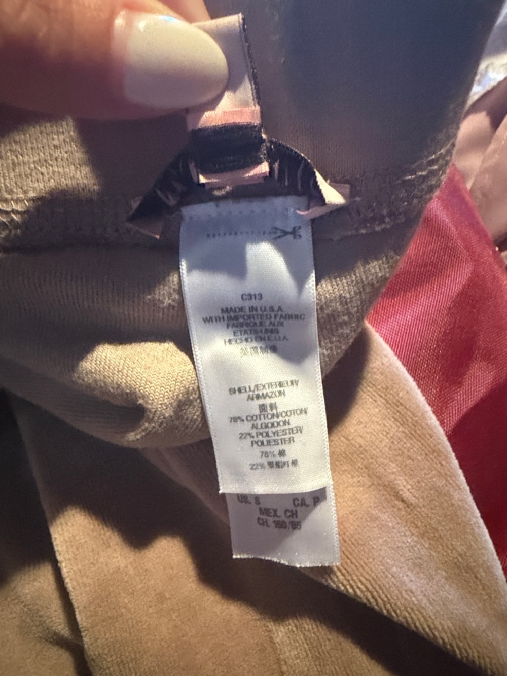 Juicy Couture Taupe Velour Pants with Silver Logo - Picture 5 of 6